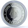 Abkhazia 10 apsar Sergey Dbar Patriotic War History Anniversary silver coin 2013
