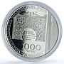 Armenia 1000 dram Khorenatsi KM-259 History Literature proof silver coin 2010