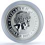 Australia 1 dollar Year of the Ox Gilt 2009 Lunar Series 1 Bull silver coin 2007