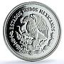 Mexico 500 pesos Revolution 1910 KM-511 History Building proof silver coin 1985