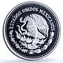 Mexico 500 pesos Revolution 1910 KM-511 History Building proof silver coin 1985