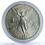 Mexico 1 onza Libertad Angel of Independence KM-494.1 Bullion silver coin 1988