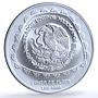 Mexico 5 pesos Sacerdote KM-664 Precolombina Toltec silver coin 1998