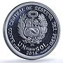 Peru 1 sol ESAN University KM-383 Anniversary Education proof silver coin 2014