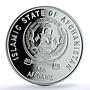 Afghanistan 500 afghanis United Nations KM-1031 UN Dove Bird silver coin 1995