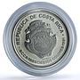 Costa Rica 300 colones Santamaria KM-207 History Anniversary silver coin 1981