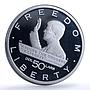 Marshall Islands 50 dollars Kennedy Success Liberty KM-275 silver coin 1995