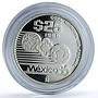 Mexico 25 pesos Football World Cup 1986 KM-503 Sports proof silver coin 1985