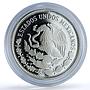 Mexico 50 pesos Football World Cup 1986 KM-504 Sports proof silver coin 1985
