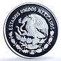 Mexico 5 pesos Cuauhtemoc KM-635 Navy School Ship Clipper proof silver coin 1999