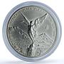 Mexico 1 onza Libertad Angel of Independence KM-613 Bullion silver coin 1996