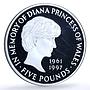 Great Britain 5 pounds Princess Diana Wales KM-997a proof silver coin 1999