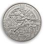 Ukraine 2 hryvnia Volodymyr Serhieiev rocket science spacecraft nickel coin 2014