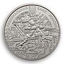 Ukraine 2 hryvnia Volodymyr Serhieiev rocket science spacecraft nickel coin 2014