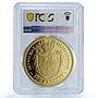Spain Amadeo I 100 Pesetas Restrike Replica 1871 SP 70 PCGS silver token 2020