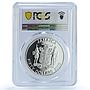Jamaica 50 dollars Bob Marley Gilt Singer Music PR 69 PCGS silver coin 2005