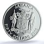Jamaica 50 dollars Bob Marley Gilt Singer Music PR 69 PCGS silver coin 2005