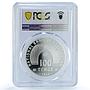Kazakhstan 100 tenge Faisal Islamabad KM-96 Mosque PR 69 PCGS silver coin 2006