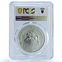 Lithuania Presidents Restoration Horseman SP 66 PCGS silver medal 1918 - 1968 FM