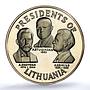 Lithuania Presidents Restoration Horseman SP 66 PCGS silver medal 1918 - 1968 FM