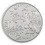 Ukraine 2 hryvnia 120 years Kharkiv Zoo fauna animals elephant nickel coin 2015