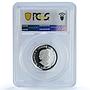 Canada 3 dollars August Peridot Birthstones PR 70 PCGS silver coin 2011