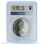 Caribbean States 50 dollars Disabled Persons Piefort PR 63 PCGS silver coin 1981