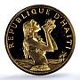 Haiti 500 gourdes Woman with Shell KM-109 PR 65 PCGS gold coin 1973