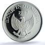Indonesia 10000 rupiah Babi Rusa KM-45 Wildlife Pig PR 70 PCGS silver coin 1987