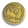 Palau 1 dollar Hadrian Aureus Restrike KM-351 MS 70 PCGS gold coin 2011