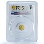 Palau 1 dollar Augustus Aureus Restrike KM-235 MS 70 PCGS gold coin 2009