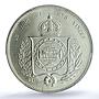 Brazil 2000 reis Pedro II KM-466 MS 63 PCGS silver coin 1865