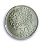 Portugal 50 centavos Second Republic KM-577 MS 64 PCGS NiBrass coin 1940