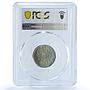 Portugal 50 centavos Second Republic KM-577 MS 64 PCGS NiBrass coin 1928