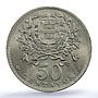 Portugal 50 centavos Second Republic KM-577 MS 64 PCGS NiBrass coin 1928