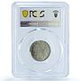 Portugal 50 centavos Second Republic KM-577 MS 64 PCGS NiBrass coin 1929