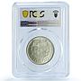 Portugal 10 escudos Second Republic KM-582 Ship MS 65 PCGS silver coin 1934