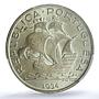 Portugal 10 escudos Second Republic KM-582 Ship MS 65 PCGS silver coin 1934