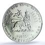 Ethiopia 5 dollars Empress Zauditu Zewditu KM-51 MS 68 PCGS silver coin 1972