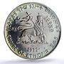 Ethiopia 5 dollars Emperor Yohannes IV KM-49 MS 68 PCGS silver coin 1972