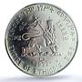 Ethiopia 5 dollars Emperor Menelik II KM-50 MS 68 PCGS silver coin 1972