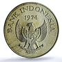 Indonesia 5000 rupiah Orangutan KM-40 Fauna Monkey MS 66 PCGS silver coin 1974