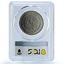 Mexico 5000 pesos Oil Industry KM-531 Monument MS 64 PCGS CuNi coin 1988