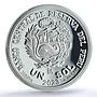 Peru 1 sol Japan Relations KM-441 Machu Picchu Fuji PR 70 PCGS silver coin 2023