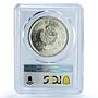 Peru 50 soles Japan Commercial Exchange KM-320 MS 65 PCGS silver coin 1993