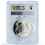 Botswana 2 pula Save the Children KM-22 UNICEF Sheep PR 69 PCGS silver coin 1989