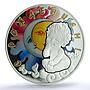 Ghana 5 cedis Happy Birthday Coloured Sun Moon Child PR 70 PCGS silver coin 2018