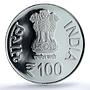 India 100 rupees Bhagwan Mahaveer Nirvan Mahotsav PR 63 PCGS silver coin 2023