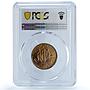 Great Britain 1/2 penny Elizabeth II KM-882 S-4155 PR 65 PCGS bronze coin 1953