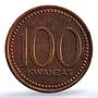 Angola 100 kwanzas Peoples Republic KM-92 Genuine AU PCGS copper coin 1991
